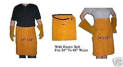 Welding leather waist apron with du pont kevlar thread(big  stock clearance) for sale