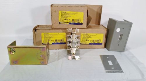 (3) NEW SQUARE D 55447 2510 KG1 MOTOR STARTING SWITCHES W/ TYPE 1 ENCLOSURES