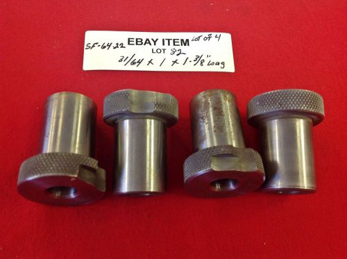 Acme sf-64-22 slip-fixed renewable drill bushings 31/64 x 1 x 1-3/8 lot of 4 usa for sale