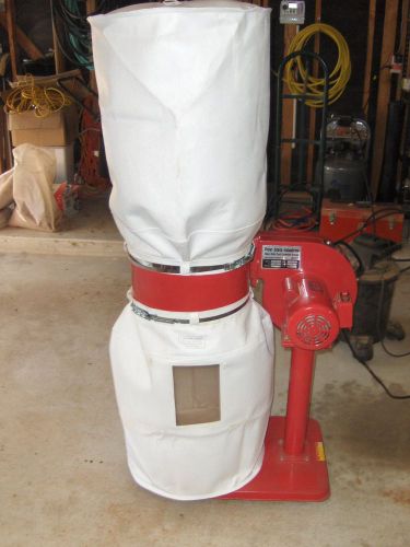 Penn state industries 1hp 850 cfm dust collector with 1 micron bags and remote for sale