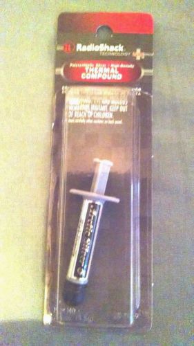 RADIOSHACK POLYSYNTHETIC SILVER HIGH-DENSITY THERMAL COMPOUND~New~No Reserve*