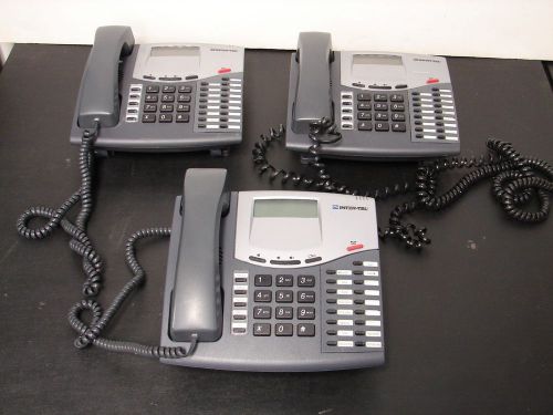Lot/Group/Set of 3 INTER-TEL Telephones - Standard Digital Terminal, MPN 8520