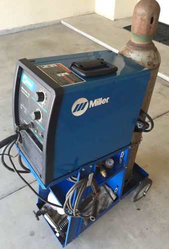 Miller 135 Welder With Gas Bottle &amp; Cart