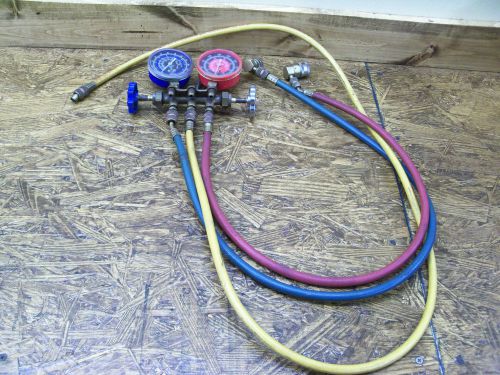 Refrigeration ac charge / discharge gauge manifold with hoses armstrong for sale