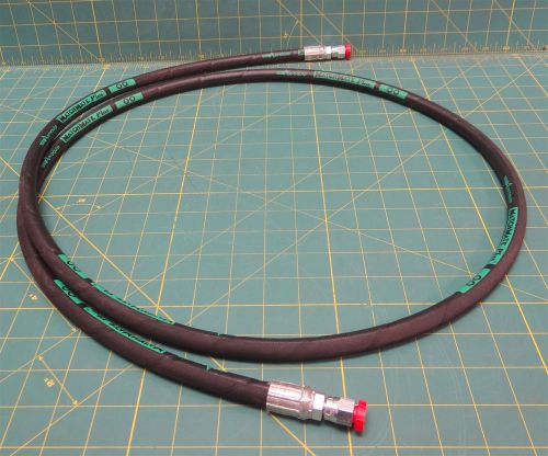 82&#034; length of aeroquip gh781-4 hydraulic hose 1/8&#034; npt x 1/8&#034; npt for sale