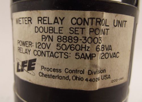 Ge high set point meter relay control unit 120v 50/60hz 6.8va lfe8889-0003 for sale