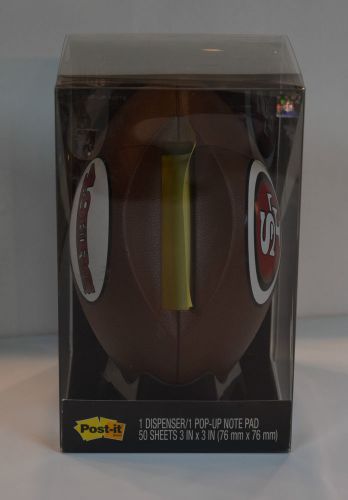 Post-it san fancisco 49ers nfl football shaped pop-up note - mmmfb330sf for sale