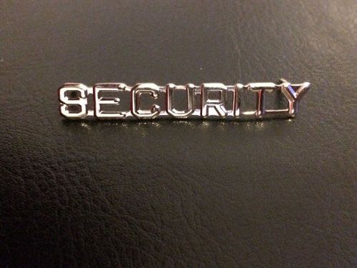 Single Security Pin SILVER law enforcement Rank Pin Uniform Insignia Officer