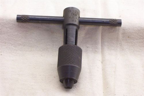 NOS TRW No 328 U3 T-Handle Style Tap Wrench Handle 3-1/2&#034; 1/4&#034; to 1/2&#034; Capacity