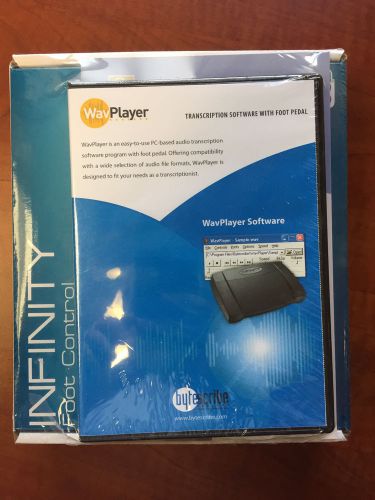 Medical Transcription ByteScribe WavPlayer with Infintity USB Foot Control