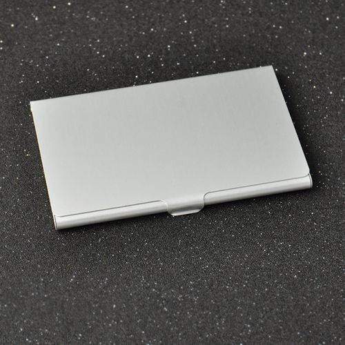 Silver Business ID Credit Card Aluminium Metal Fine Case Box Holder Pocket JT12