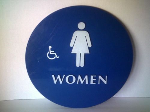 Women&#039;s Bathroom Door Sign Restroom Bar Restaurant Store Handicapped