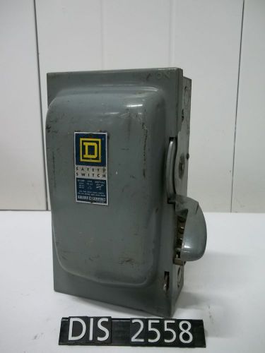 Square d 600 volt 30 amp fused disconnect (dis2558) for sale