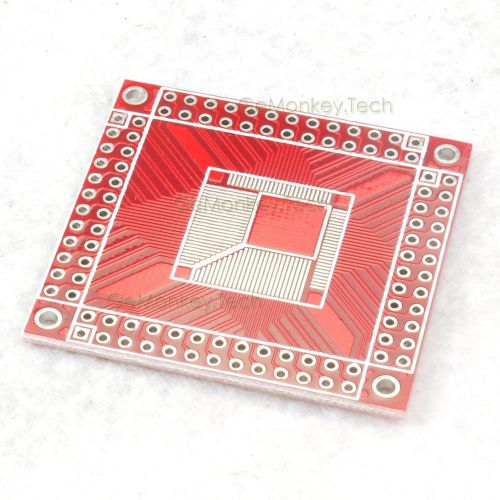 2 pcs smd tqfp64 tqfp80 tqfp100 to dip converter adapter pcb for fpga 0.5mm 2.54 for sale