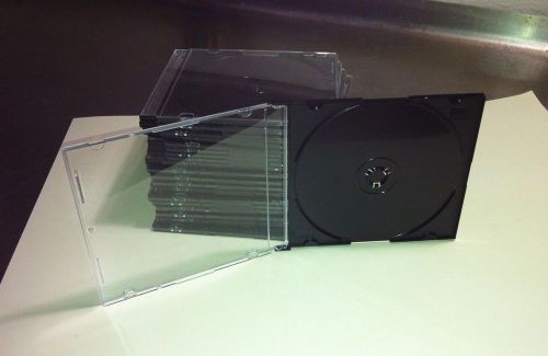 CD/DVD Jewel Cases 5.2mm Slim 20 Pack - Clear Front