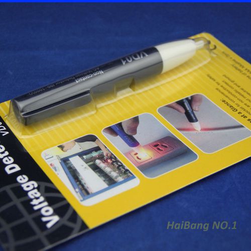 Non-Contact Voltage Detector Pen AC Volt Sensor Tester Alert 90~1000V Black QY
