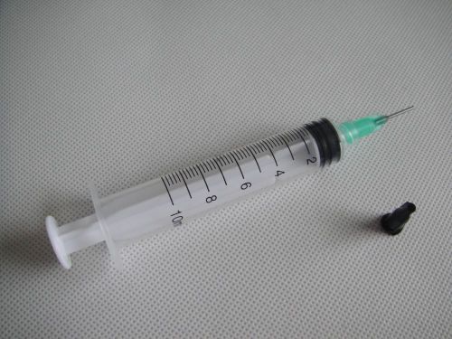 10cc/10ml syringe 18 gauge 1/2&#034; blunt dispensing needle glue for sale