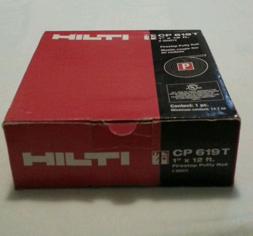 Hilton firestop putty roll CP 619T 1&#034; x 12ft Free Shipping