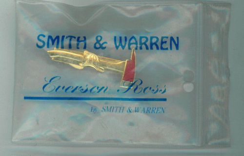 Smith &amp; Warren Badges: Engraveable Fire Axe Tie Clasp  C605 2.46&#034; Gold Electro