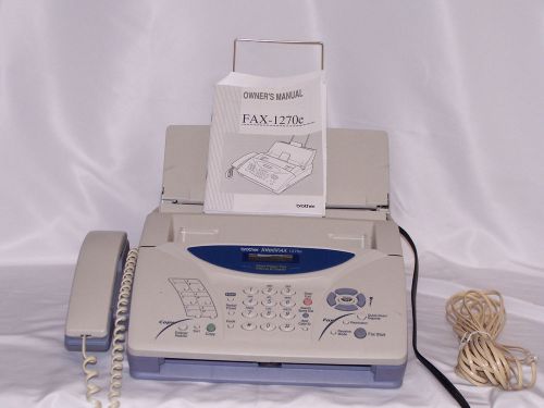 Brother Model 1270e Intellifax Business Plain Paper Fax Phone Copier With Manual