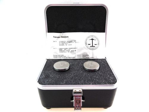 RICE LAKE WEIGHING SYSTEMS Set of 2 Precision Calibration 1 Gram Weights W/Case