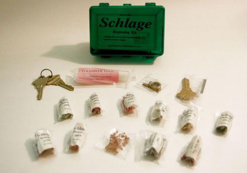 Schlage repinning kit, all parts unopened in bags, plano box for sale