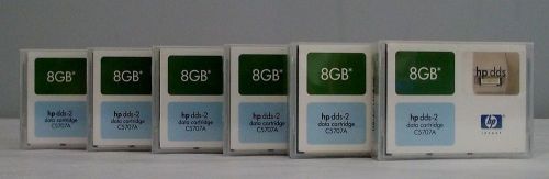Lot of 6 HP C5707A DDS-2 Mini Data Cartridges NOS