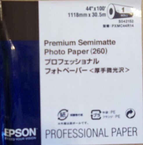 EPSON Premium Semi-Matte Photo Paper (260)  44&#034; x 100&#039; Roll