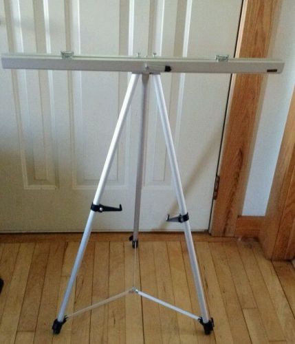 Boone Aluminum Easel with Flipchart Holder, Silver