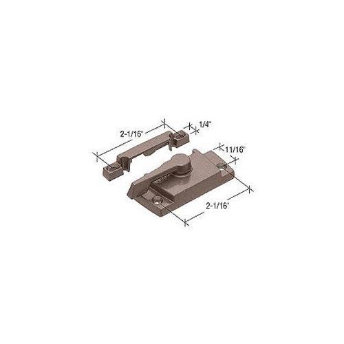 Bronze Sash Lock with Lugs- 11/16&#034; Backset 2-1/16&#034; Mounting Holes TH23086
