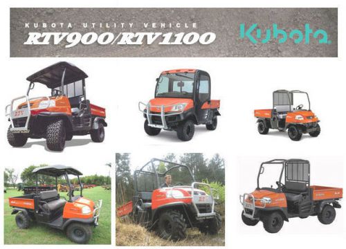 Kubota Utility Vehicle Workshop Service Manual RTV 900  RTV 1100  2 in 1 DIGITAL