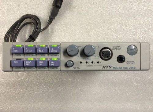 RTS / Telex  MCE-325  2 to 4-CH User-Programmable Two Wire Intercom User Station