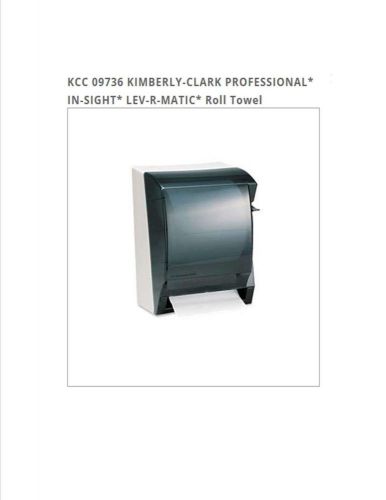 Kcc 09736 kimberly-clark professional* in-sight* lev-r-matic* roll towel dispens for sale