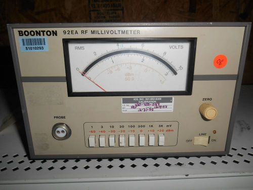 BOONTON 92EA RF Millivoltmeter  working  LOT 2