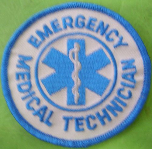 EMERGENCY MEDICAL TECHNICIAN SOL 3&#034; DIAMETER AQUA ARM PATCH