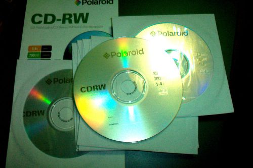 4 BLANK CD-RW Media Disc In Sleeves- 1-4xX Speed, 4.7 GB  - 120 Min   REWRITABE