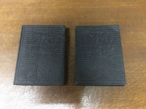 Audels Masons and Builders Guides 1 and 3
