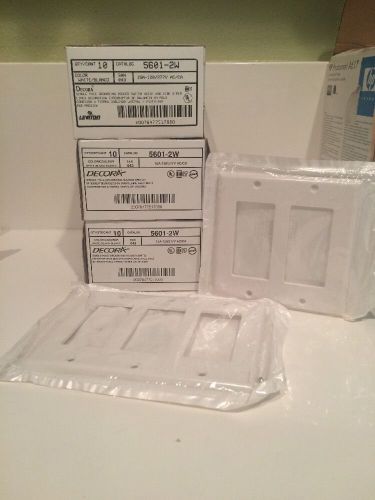 Leviton 5601-2W 10 Pack Single Pole Grounding Rocker Switches 25 Pcs Total 3 Box