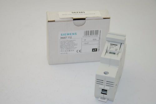 Siemens 3NW7-112 Fuse Holder, 1-Pole, 50 AMP, 14x51mm Fuse, LED - NEW