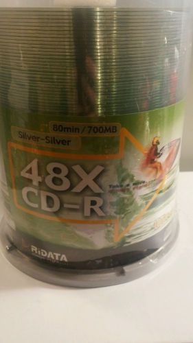 Ridata 48X  CD-R  80 Min/700Mb 100 New Compact Disk Spindle