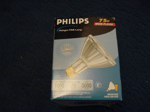 Philips Halogen PAR Lamp 75W Wide Flood. Lot of 4 ea.