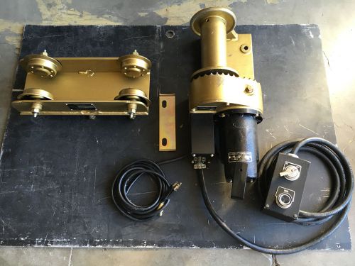 NEW USA GOLO ELECTRIC POWER STEEL CABLE WINCH OVERHEAD CRANE LIFT I-BEAM TROLLEY