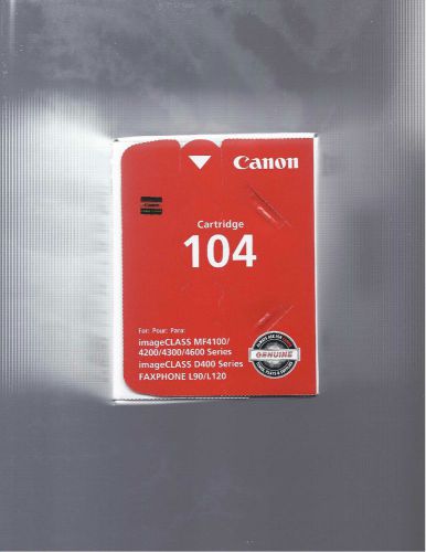 GENUINE VIRGIN CANON 104 EMPTY CARTRIDGES