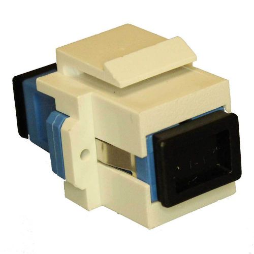 Fiber optic 110 keystone adaptor wall jack insert - mm - simplex for sale