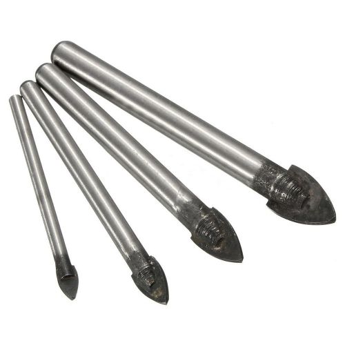 4x ceramic tile drill bit set mirror/glass/ tiling drilling tool 4-6-8 10 mm for sale