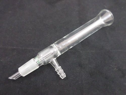 Chemglass glass vacuum filtration adapter 14/20 #2 stop 168mm l 24mm id flange  for sale