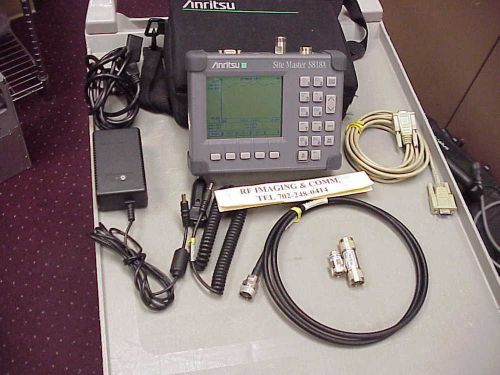 ANRITSU S818A MICROWAVE SITE MASTER 3300MHZ TO 18GHZ WITH CALK KIT/CABLE/CASE