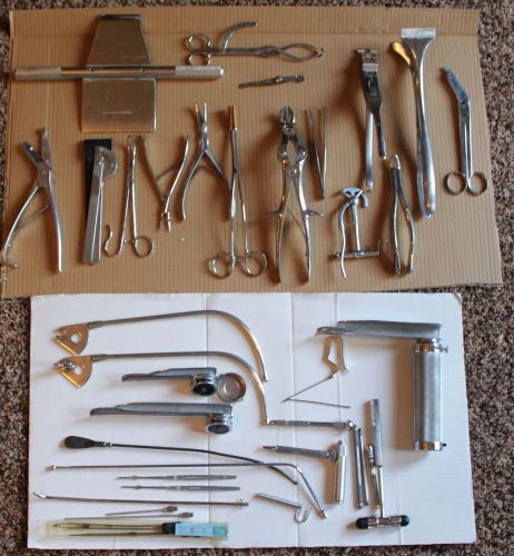 Lot Stainless Medical Surgical Instruments Doctors Tools Depuy Lawton Aloe Sklar