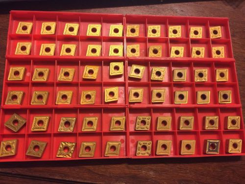 Lot of CNMG 543 &amp; 544 Mixed Brand Carbide Inserts **60 Inserts**