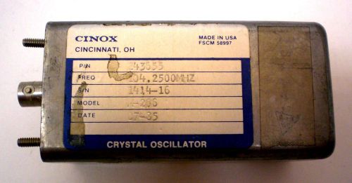 Crystal Oscillator Military, CINOX, 104.2500 MHZ, Sealed, No Pinout, Made in USA